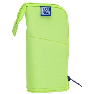 Oxford Schlamper-Etui "Stand-Up" Polyester hellgrün
