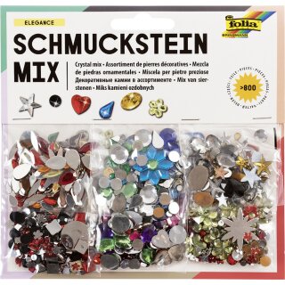 folia Schmucksteine-Set ELEGANCE über 800 Teile sortiert