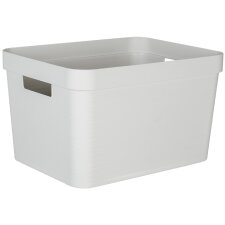 EDA Aufbewahrungsbox STONE 18 Liter PP weiß