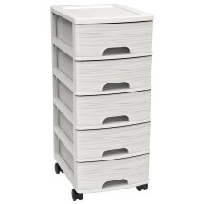 EDA Schubladenboxen-Turm STONE A4 5 Schübe PP...