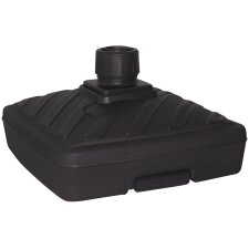EDA Sonnenschirmständer Kunststoff eckig 565 mm grau