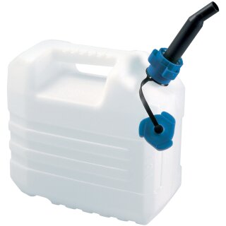 EDA Wasserkanister 10 Liter mit Ausgießer weiß
