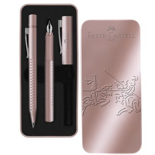 FABER-CASTELL Schreibgeräte-Set GRIP 2011 2-teilig rosa