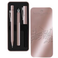 FABER-CASTELL Schreibgeräte-Set GRIP 2011 2-teilig rosa