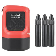 trodat Datenschutz-Rollstempel ID Protector+ - Set rot...