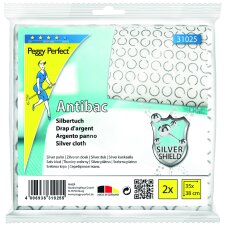 Peggy Perfect Silbertuch "Antibac" 2er Pack