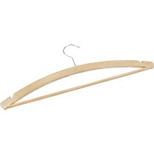 Peggy Perfect Holz-Kleiderbügel mit Steg und Einschnitt