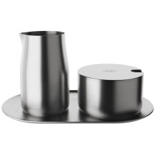 alfi Milch & Zucker-Set aus Edelstahl matt 4-teilig