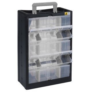 allit Kleinteilemagazin VarioPlus DrawBox >C< 40 schwarz / transparent
