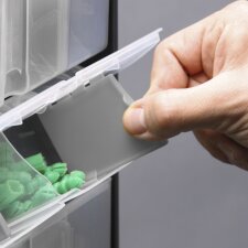 allit Kleinteilemagazin VarioPlus DrawBox >C< 40 schwarz / transparent