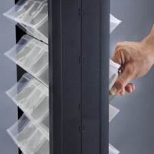allit Kleinteilemagazin VarioPlus DrawBox >C< 40 schwarz / transparent