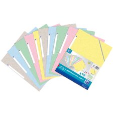 Oxford Eckspannermappe Top File+ Pastell 10er Pack