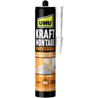 UHU KRAFT Montagekleber UNIVERSAL weiß 470 g Kartusche