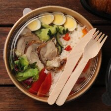 NATURE Star Besteck-Set Simple aus Birkenholz 2-teilig