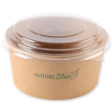 NATURE Star Salatschalen Caesar rund 1.000 ml braun