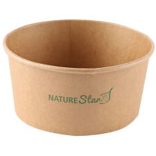 NATURE Star Salatschalen Caesar rund 750 ml braun