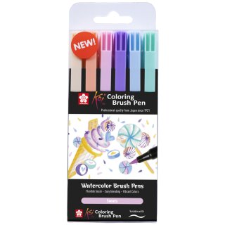 SAKURA Pinselstift Koi Colouring Brush Pen "Sweets"