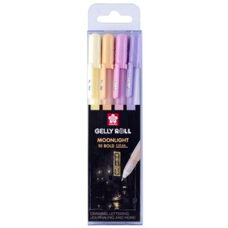 SAKURA Gel-Tintenroller Gelly Roll Moonlight Pastel Sunrise 4 Stück