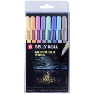 SAKURA Gel-Tintenroller Gelly Roll Moonlight Pastel 8 Stück