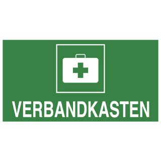 EXACOMPTA Hinweisschild "Verbandkasten" grün/weiß