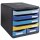 EXACOMPTA Schubladenbox BIG-BOX MAXI Bee Blue 6 Schübe