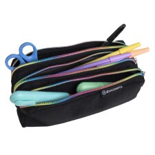 EXACOMPTA Schlamper-Etui Rainbow Polyester 3 Fächer
