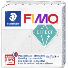 FIMO EFFECT Modelliermasse weiß-granit 57 g
