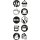 COLOP Motivstempel-Set "LITTLE NIO" Küche grau