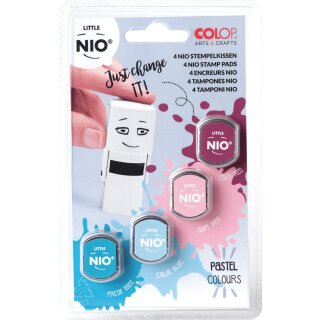 COLOP Stempelkissen LITTLE NIO E/R17 Pastelfarben 4er Set