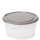 smartstore Frischhaltedose rund 0,3 L grau / transparent