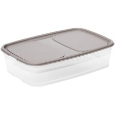 smartstore Frischhaltebox 0,8 Liter grau / transparent