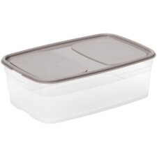 smartstore Frischhaltedose 1,0 Liter grau / transparent