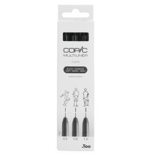 COPIC Fineliner MULTILINER schwarz 3er Set