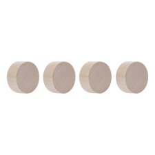 magnetoplan Neodym-Magnete Wood Series Circle walnuss