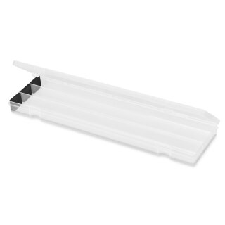 deflecto Stiftebox mit Deckel transparent