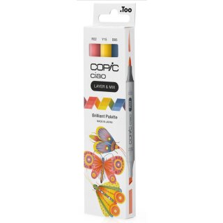 COPIC Marker ciao 3er Set "Brilliant Palette"