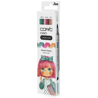 COPIC Marker ciao 3er Set "Vibrant Palette"