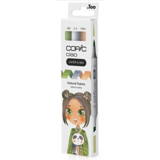 COPIC Marker ciao 3er Set "Natural Palette"