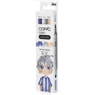 COPIC Marker ciao 3er Set "Serene Palette"