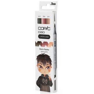 COPIC Marker ciao 3er Set "Warm Palette"