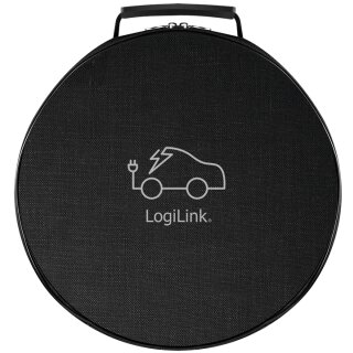 LogiLink Schutztasche für Auto-Ladekabel rund Nylon