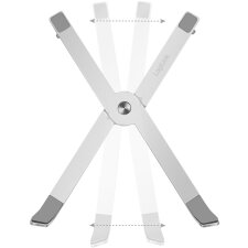 LogiLink Tablet- & Notebook-Ständer faltbar silber