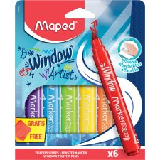 Maped Fenstermarker MARKERPEPS Window 6er Kartonetui