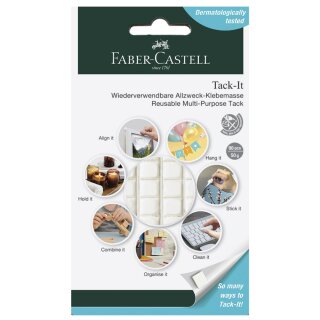 FABER-CASTELL Klebepads Tack-It wieder ablösbar weiß 90 Stück