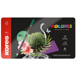 Kores Dreikant-Buntstifte "KOLORES SELECTION" 72er Etui