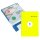 rillprint Fluoreszierende Etiketten 70 x 37 mm gelb