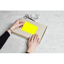 rillprint Fluoreszierende Etiketten 105 x 74 mm rot