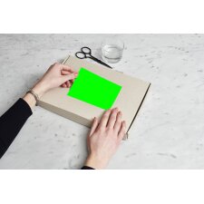 rillprint Fluoreszierende Etiketten 105 x 74 mm rot