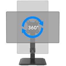 LogiLink Touchscreen-Monitorarm mit Standfuß schwarz