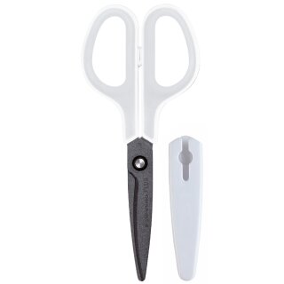 PLUS JAPAN Universalschere FITCUT CURVE Fluor grau/weiß